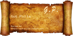 Gut Polla névjegykártya